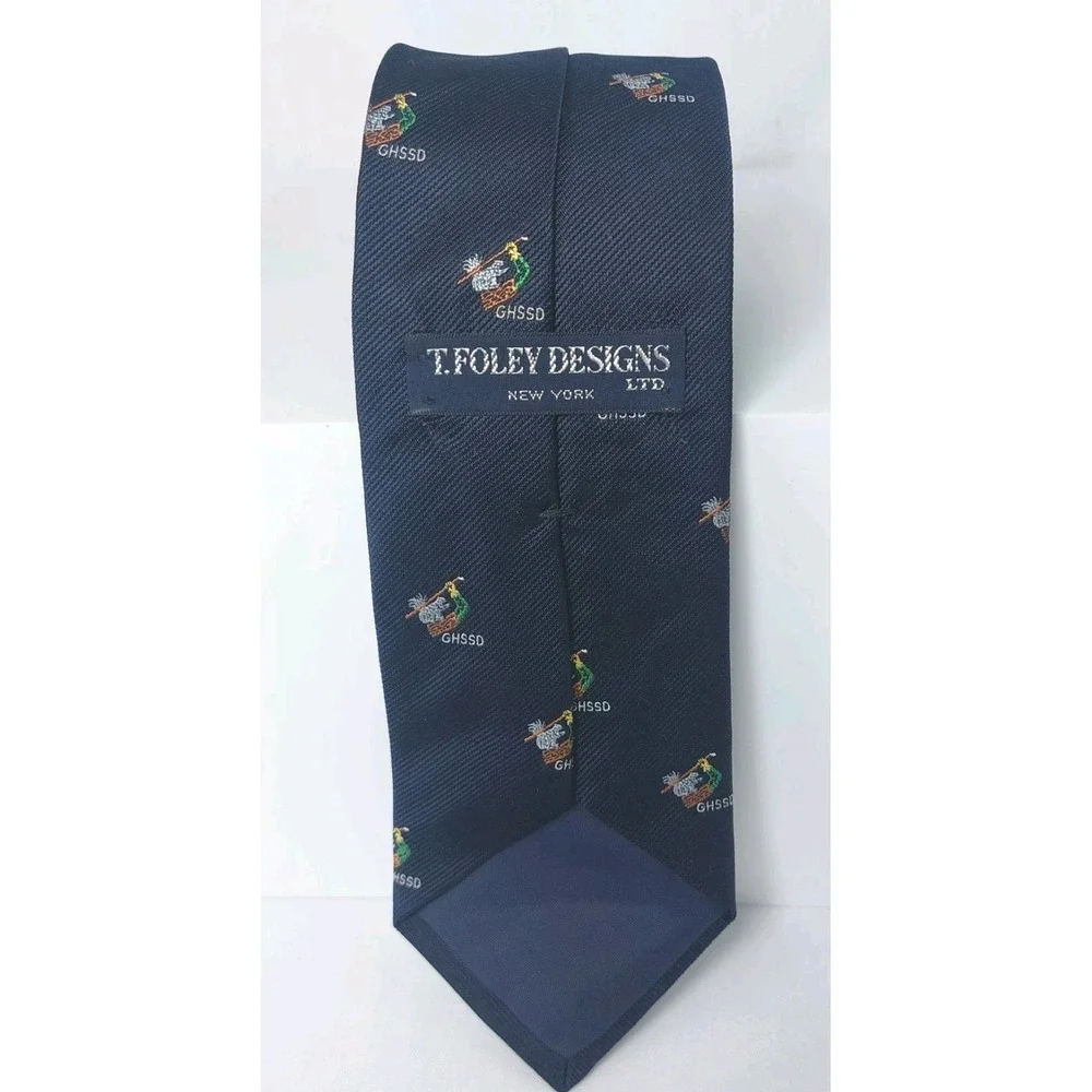 T. FOLEY DESIGNS NEW‎ YORK Embroidered Silk Necktie 